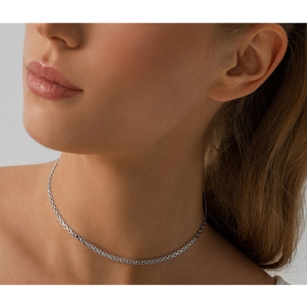 Колье-чокер из серебра